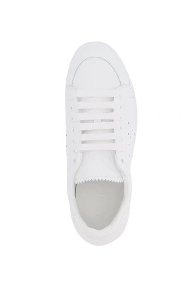 Shop Loewe Soft Leather Sneakers In White