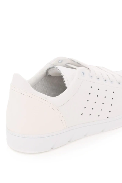 Shop Loewe Soft Leather Sneakers In White