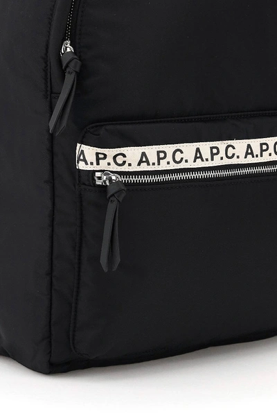 Shop Apc Repeat Nylon Backpack In Black