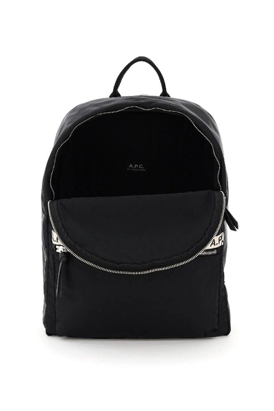 Shop Apc Repeat Nylon Backpack In Black