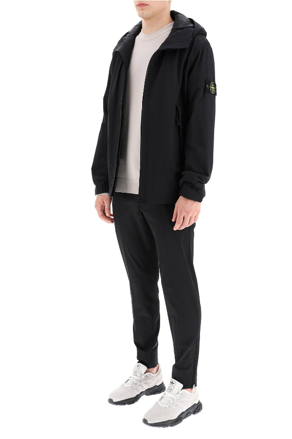 Stone Island Soft Shell-r Primaloft Jacket In Black | ModeSens