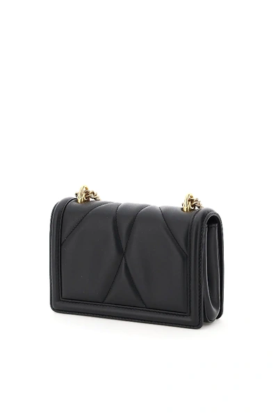 Shop Dolce & Gabbana Devotion Crossbody Mini Bag In Black