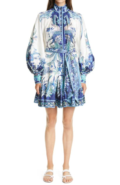 zimmermann white long sleeve dress