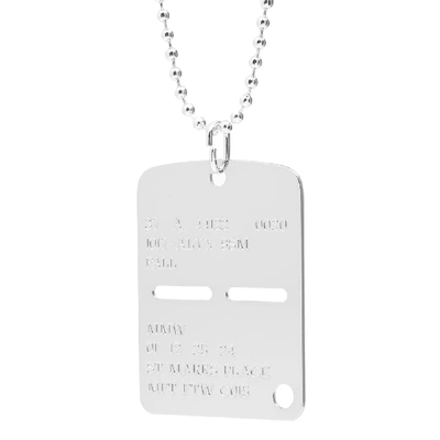 Shop Alyx 1017  9sm Military Tag In Silver