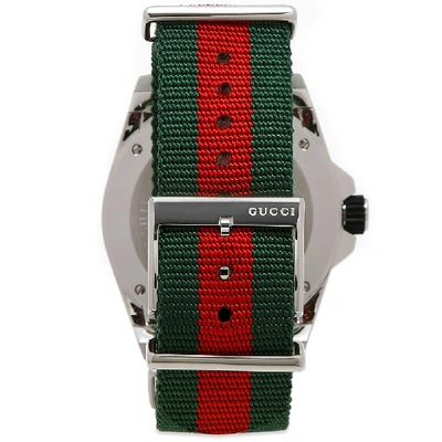 Shop Gucci Dive Watch In Silver