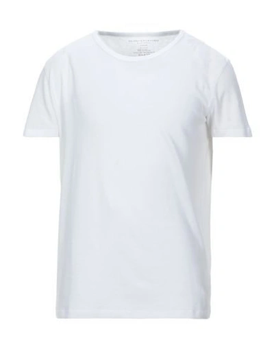 Shop Majestic Filatures Man T-shirt White Size L Cotton, Cashmere