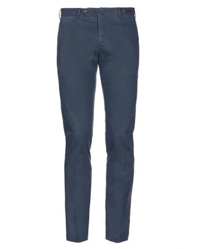 Shop Pt01 Pt Torino Man Pants Slate Blue Size 40 Lyocell, Cotton, Elastane