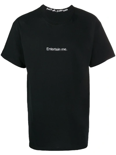 Shop Famt Entertain Me Cotton T-shirt In Black