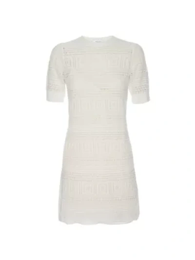 Shop Frame Crochet 70s A-line Dress In Off White