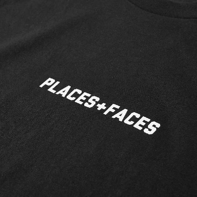 Shop Places+faces Logo Tee In Black