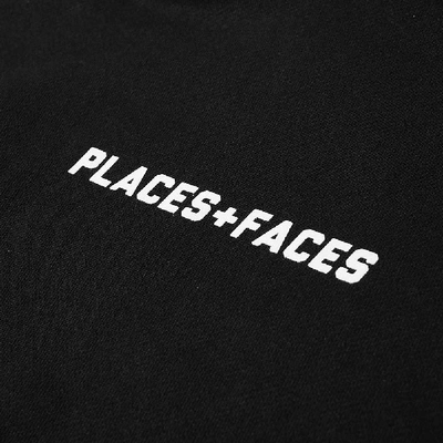 Shop Places+faces Logo Popover Hoody In Black
