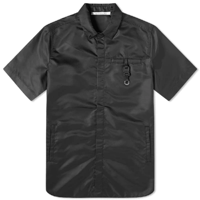 Shop Alyx 1017  9sm Buckle Detail Logo Short Sleeve Shirt In Black