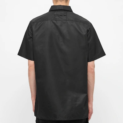 Shop Alyx 1017  9sm Buckle Detail Logo Short Sleeve Shirt In Black
