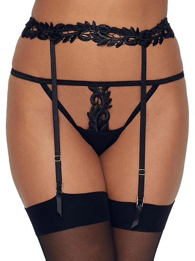 Shop Bluebella Violetta Garter Belt In Black