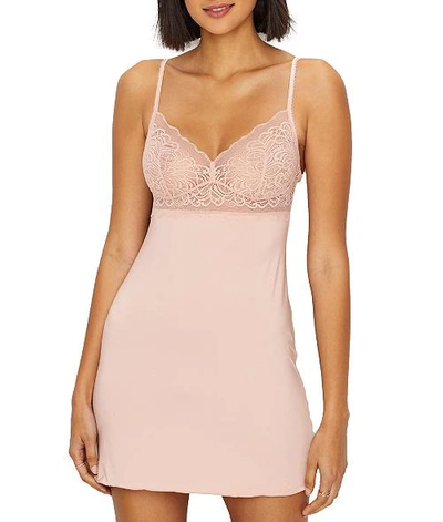 Shop B.tempt'd By Wacoal Undisclosed Satin Chemise In Rose Smoke