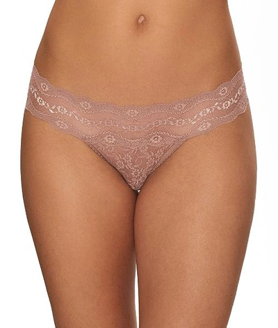 Shop B.tempt'd By Wacoal Lace Kiss Thong In Antler