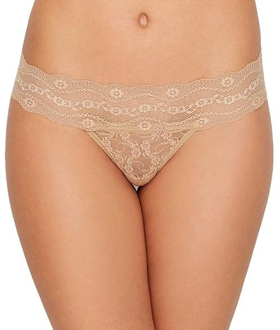 Shop B.tempt'd By Wacoal Lace Kiss Thong In Au Natural