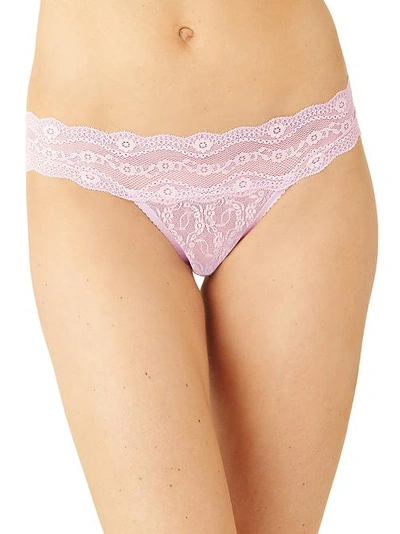 Shop B.tempt'd By Wacoal Lace Kiss Thong In Winsome Orchid
