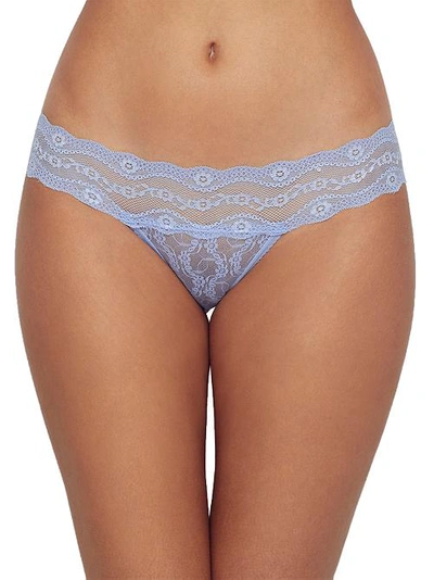 Shop B.tempt'd By Wacoal Lace Kiss Thong In Serenity