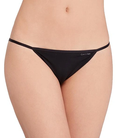 Calvin Klein Sleek Model G-string Thong Underwear D3509 In Black | ModeSens