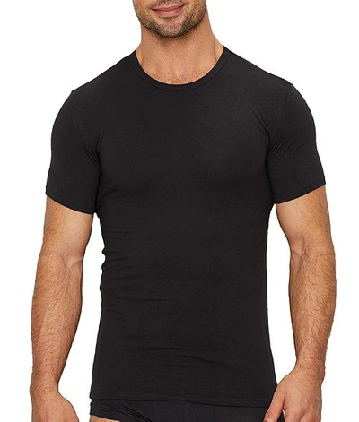 Shop Calvin Klein Cotton Stretch T-shirt 2-pack In Black