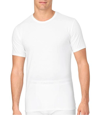 Shop Calvin Klein Cotton Stretch T-shirt 2-pack In White