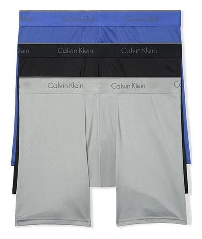 Shop Calvin Klein Microfiber Boxer Brief 3-pack In Multi