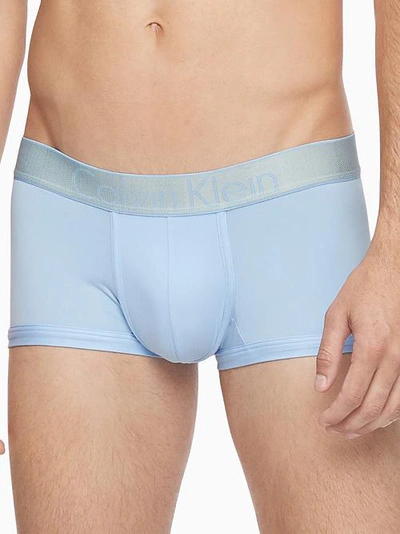 Shop Calvin Klein Customized Stretch Micro Low-rise Trunk In Blue Cantrell
