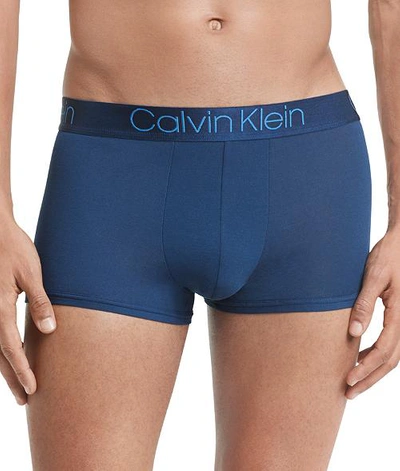 Shop Calvin Klein Ultra-soft Modal Trunk In Blue Shadow
