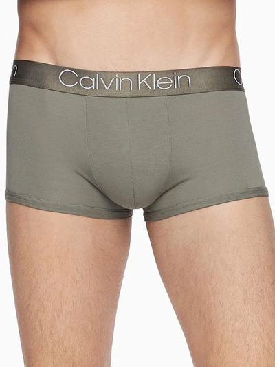 Shop Calvin Klein Ultra-soft Modal Trunk In Wild Fern