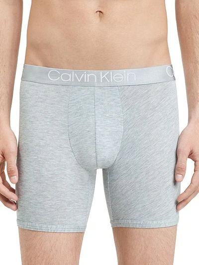 Shop Calvin Klein Ultra-soft Modal Boxer Brief In Grey Heather