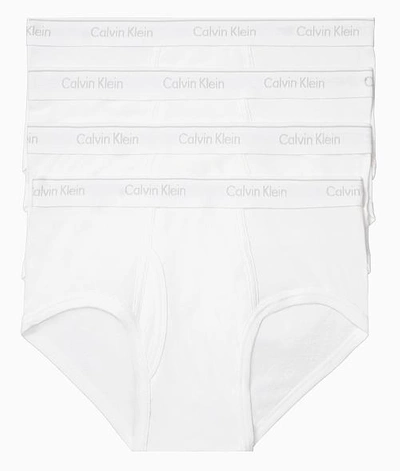 Shop Calvin Klein Cotton Classic Brief 4-pack In White