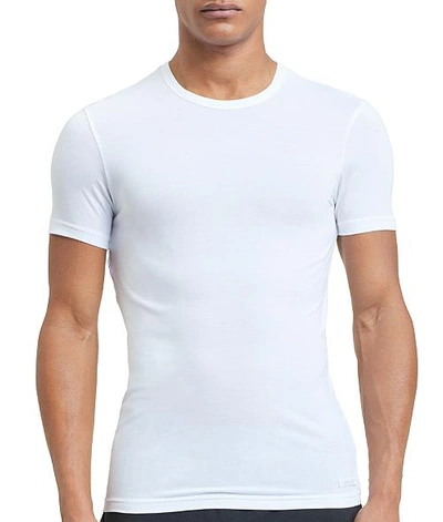 Calvin Klein Men's Ultra-soft Modal T-shirt In White | ModeSens