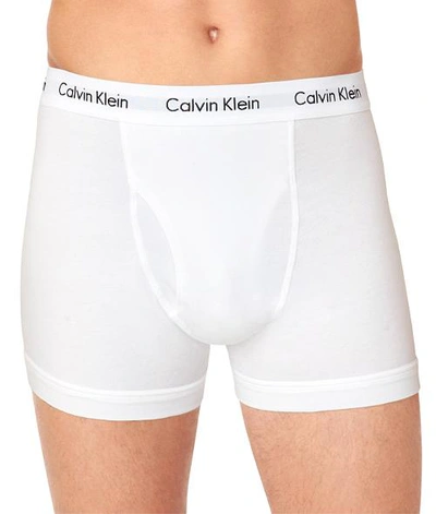 Shop Calvin Klein Cotton Stretch Trunk 3-pack In White