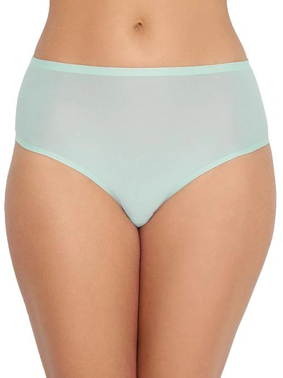 Shop Chantelle Soft Stretch Retro Thong In Nile Green