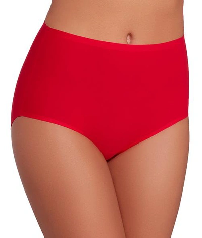 Shop Chantelle Soft Stretch Full Brief In Poppy Red