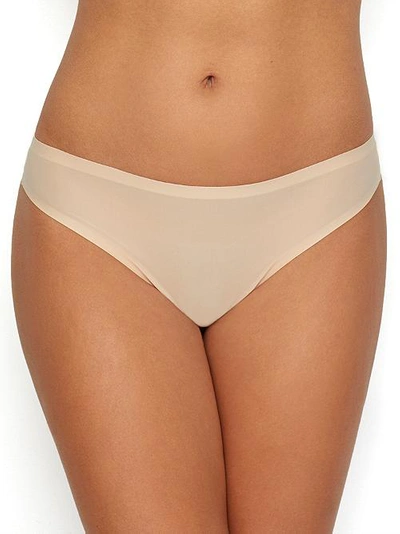 Shop Chantelle Soft Stretch Thong In Nude Blush
