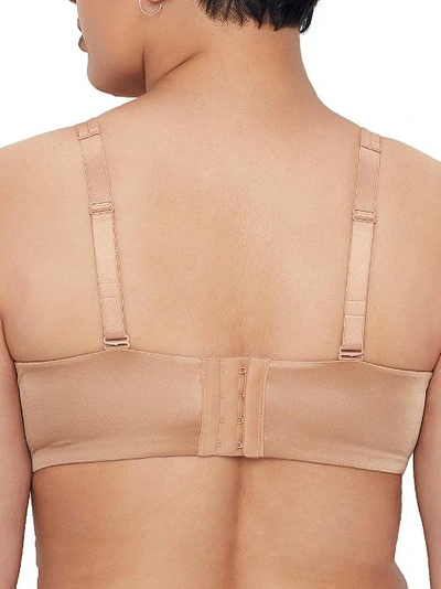 Shop City Chic Adore Plunge Push-up T-shirt Bra In Caramel