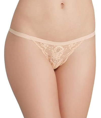 Shop Cosabella Never Say Never Skimpie G-string In Blush