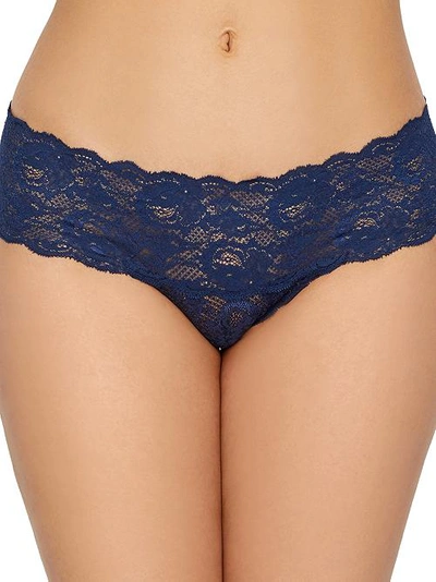 Shop Cosabella Never Say Never Comfie Thong In Navy Blue