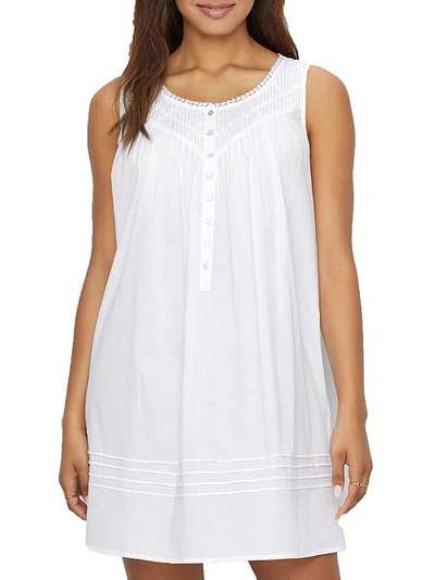 Shop Eileen West Poetic Woven Lawn Chemise In White