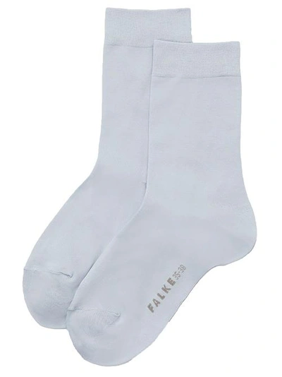 Shop Falke Cotton Touch Socks In Pastel Blue