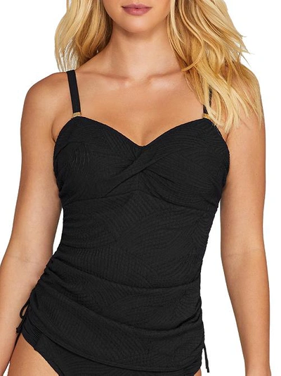 Shop Fantasie Ottawa Twist Underwire Tankini Top In Black