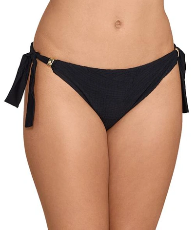 Shop Fantasie Ottawa Scarf Side Tie Bikini Bottom In Black