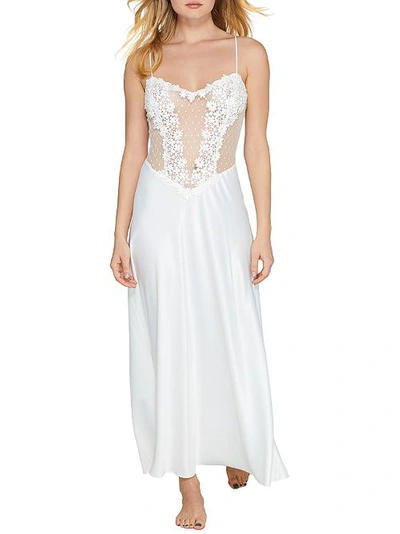 Shop Flora Nikrooz Showstopper Charmeuse Gown In Ivory