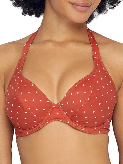 Shop Freya Jewel Cove Halter Bikini Top In Amber