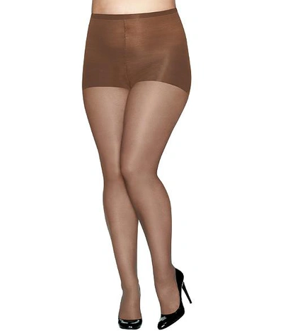 Shop Hanes Plus Size Absolutely Ultra Sheer Pantyhose In Barely There