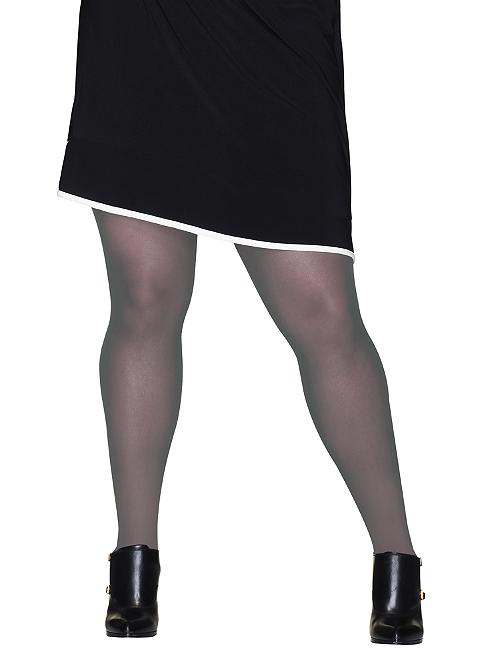 Hanes Plus Size Curves Control Top Tights In Divine Grey ModeSens