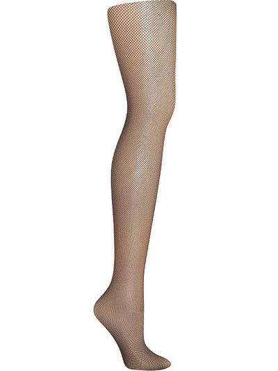 Shop Hanes Plus Size Curves Fishnet Tights In Black