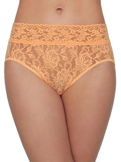 Shop Hanky Panky Signature Lace French Brief In Apricot Crush